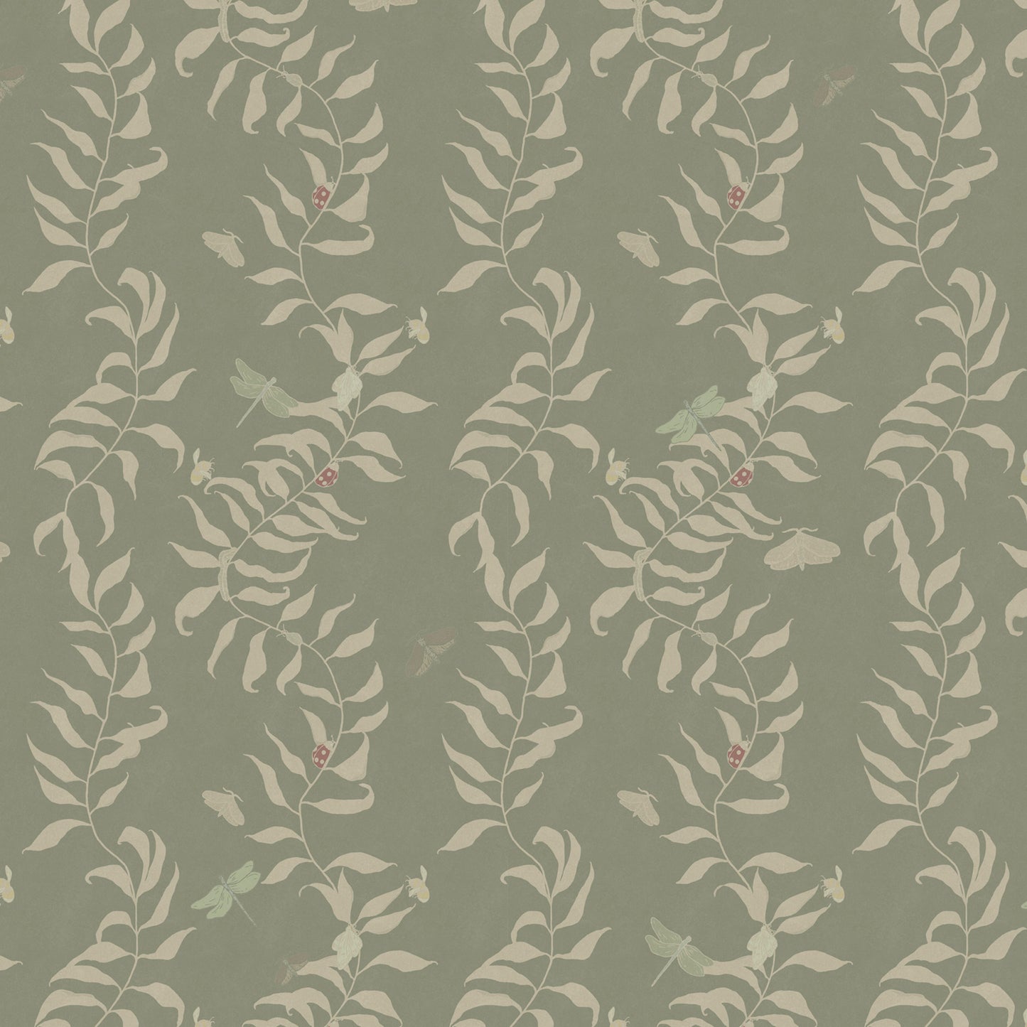 Bugs in the Willow Wallpaper in Moss