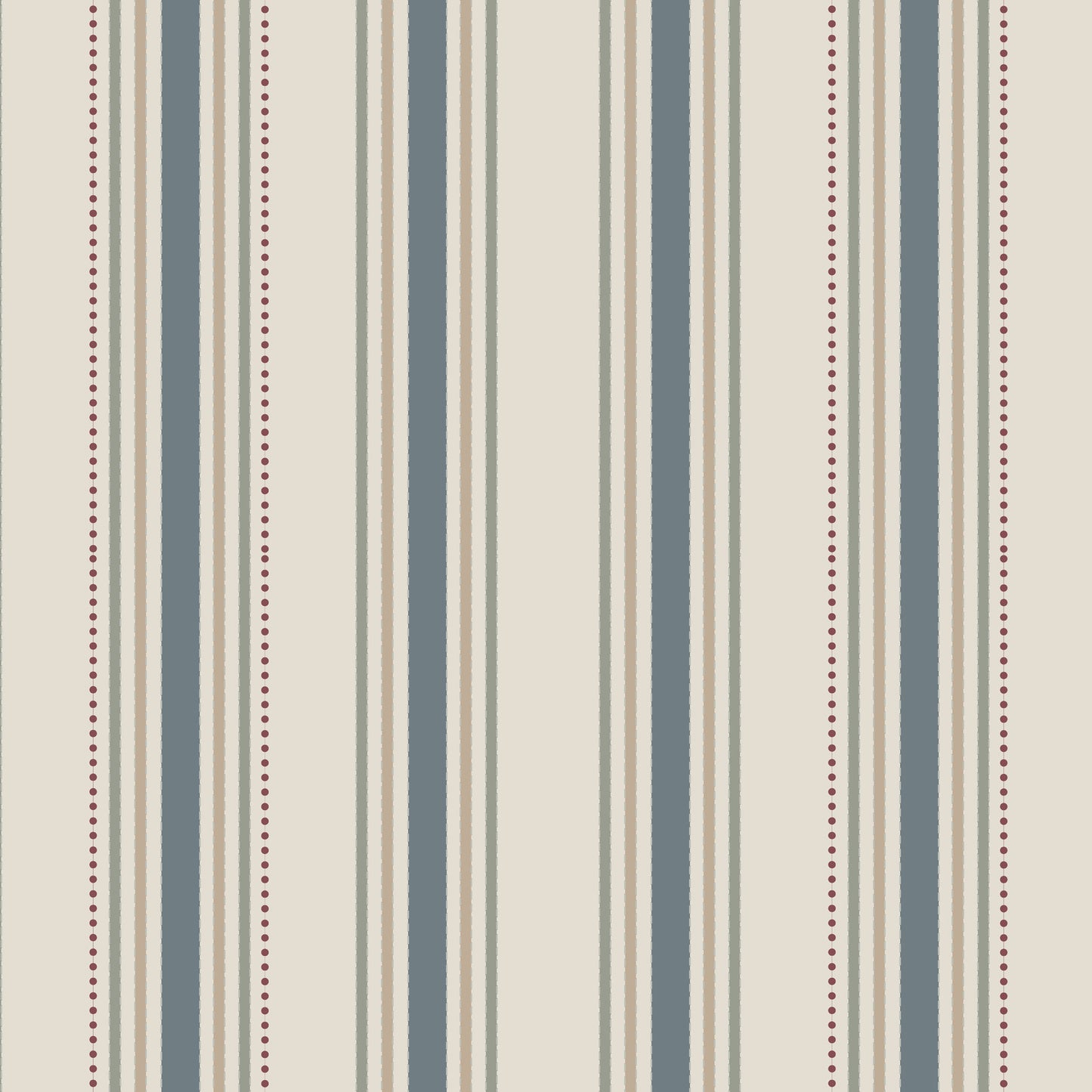 Coastal Stripe Wallpaper in Navy