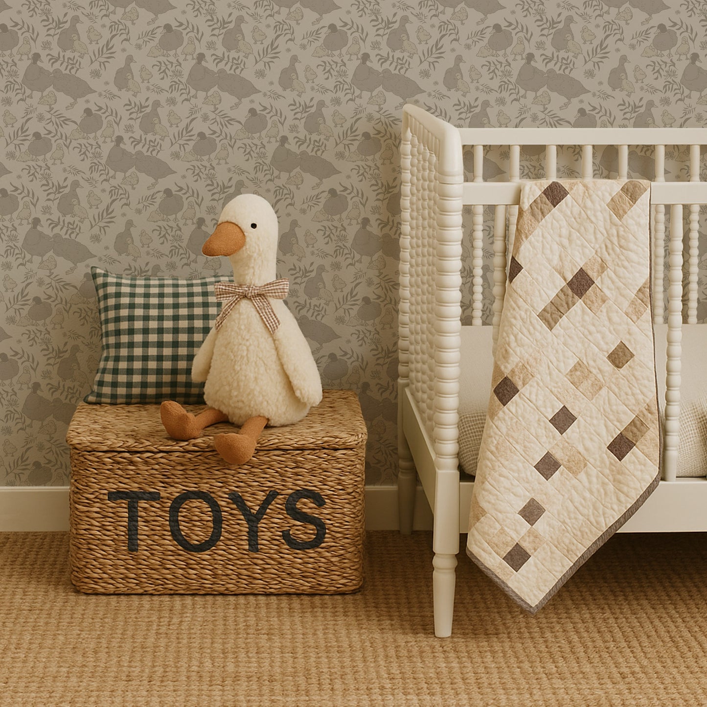 Little Duck Family Wallpaper