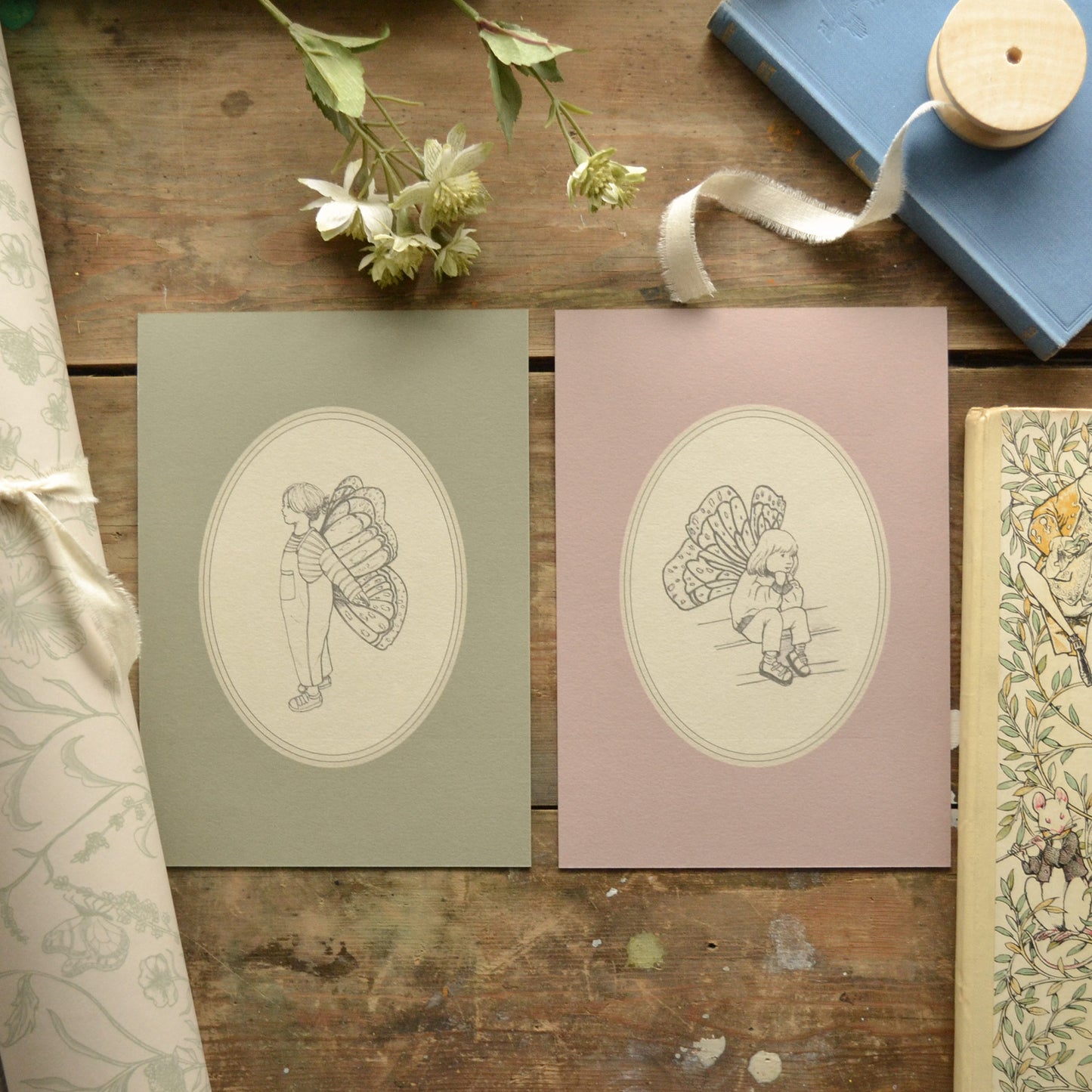 Fairy Girl Children's Art Print - Magical Nursery Wall Decor