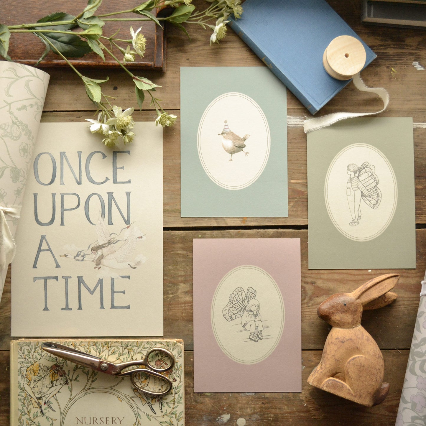 Once Upon a Time- Swan Children's Art Print