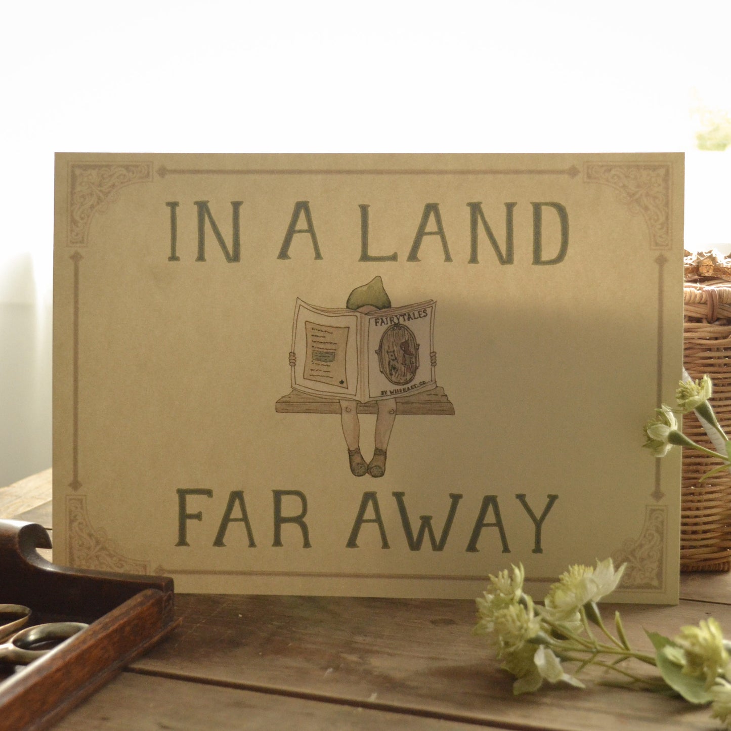 In A Land Far Away Children's Art Print - Fairytale Nursery Wall Decor