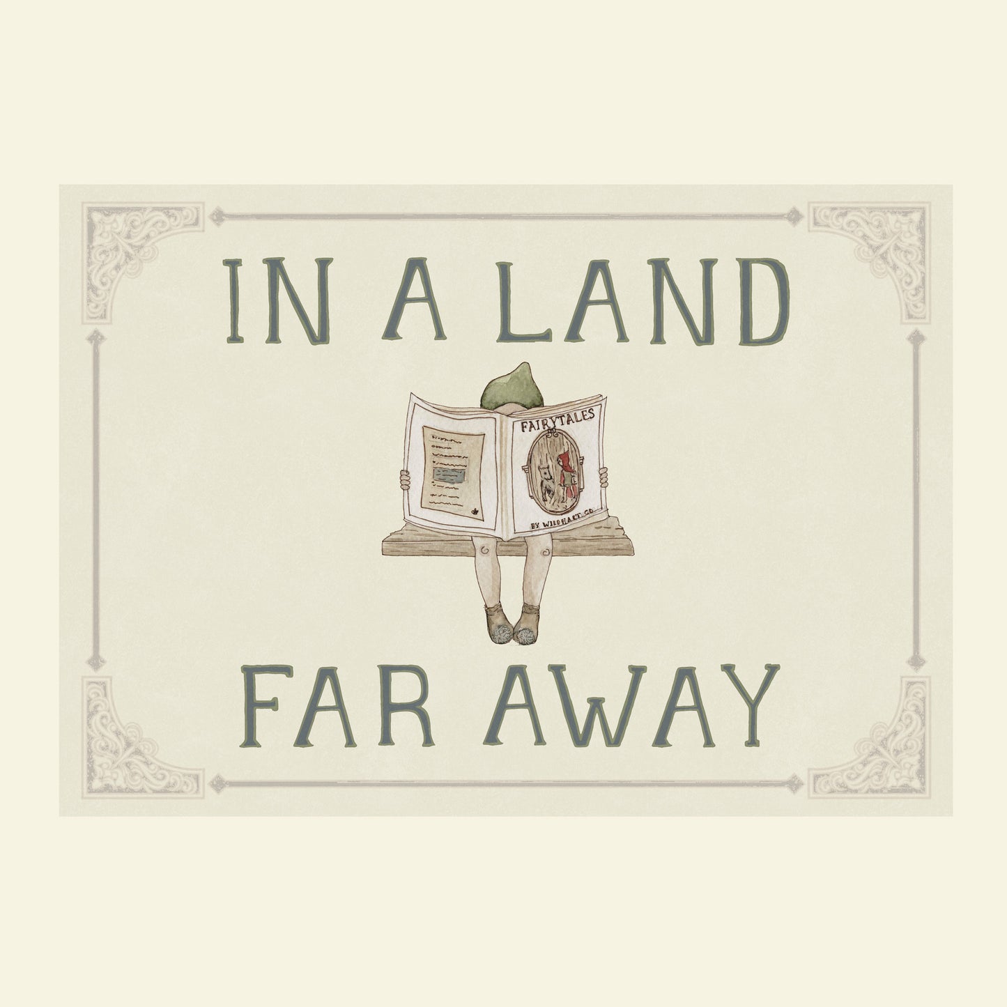In A Land Far Away Children's Art Print - Fairytale Nursery Wall Decor