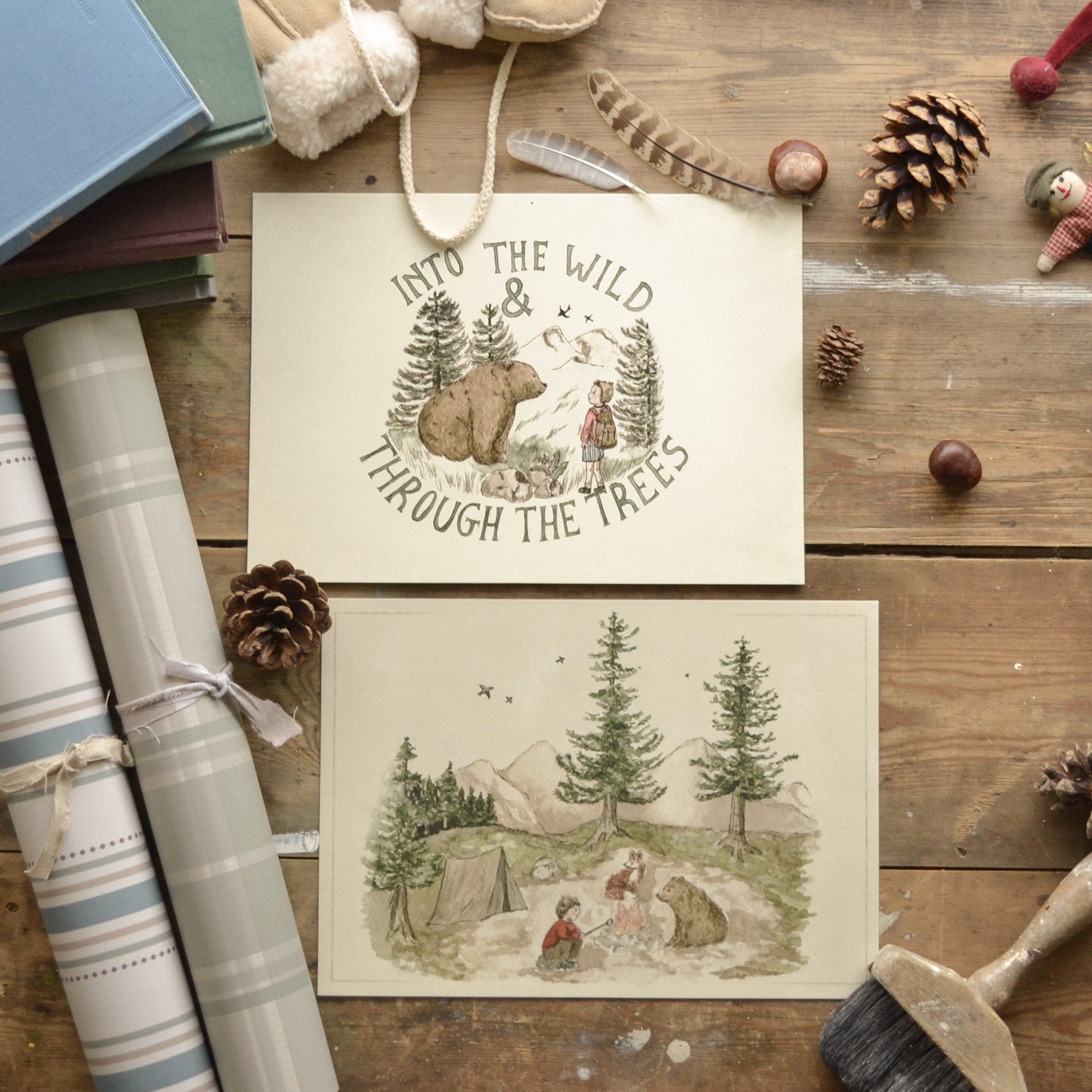 Around The Campfire Children's Art Print
