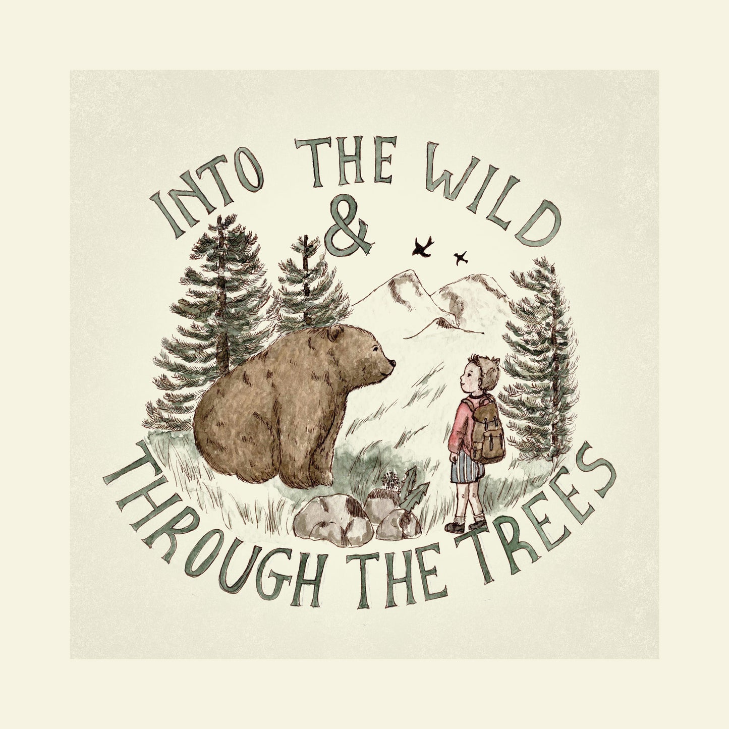 Into The Wild Children's Art Print