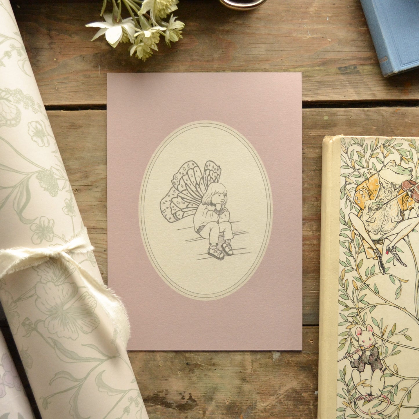Fairy Girl Children's Art Print - Magical Nursery Wall Decor