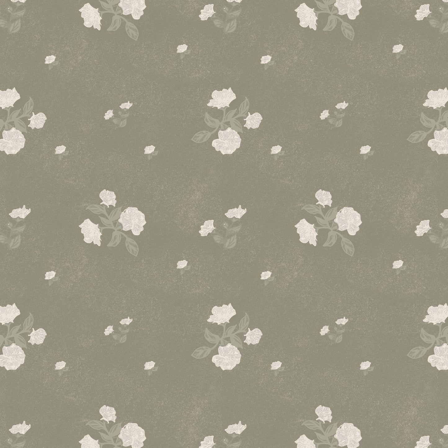 Prairie Wallpaper in Moss Green