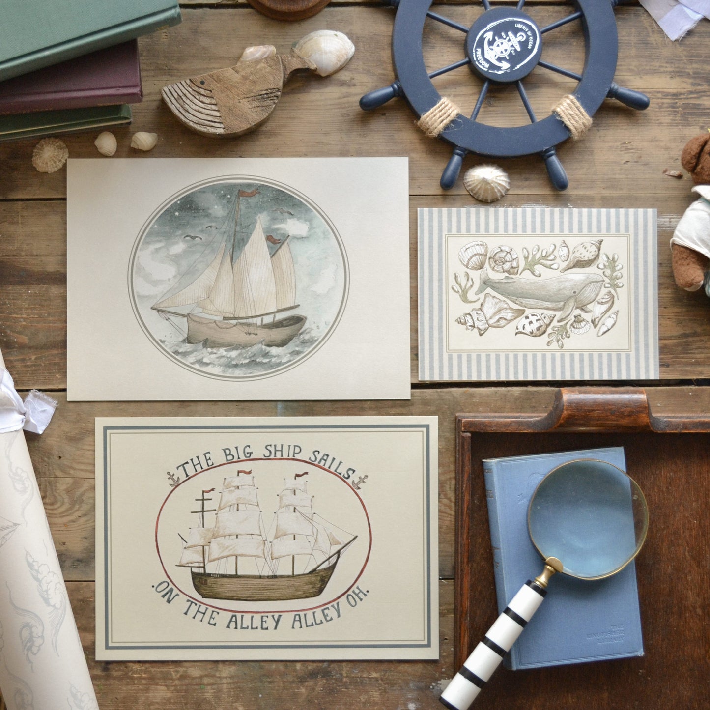 Vintage Ship Art Print