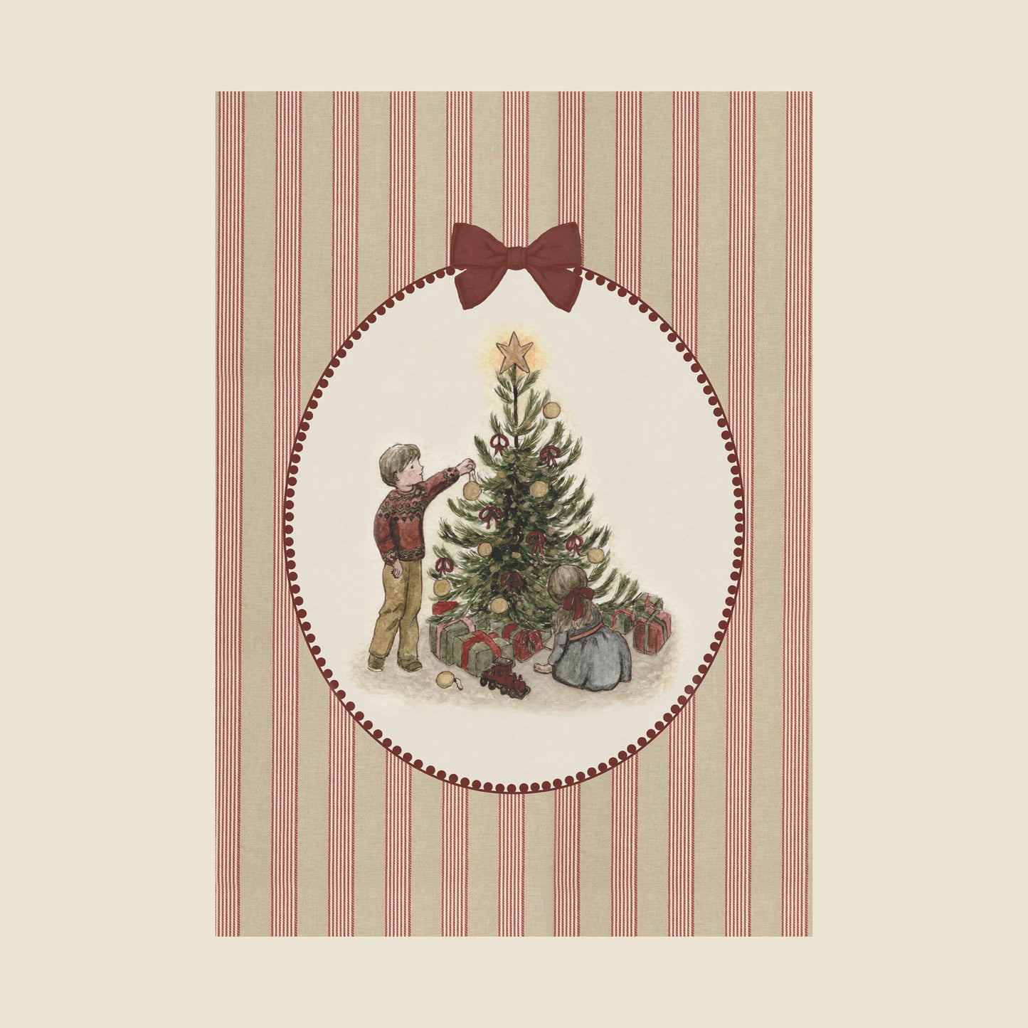 DIGITAL DOWNLOAD Set of Four Christmas Art Prints and DIY Paper Garland