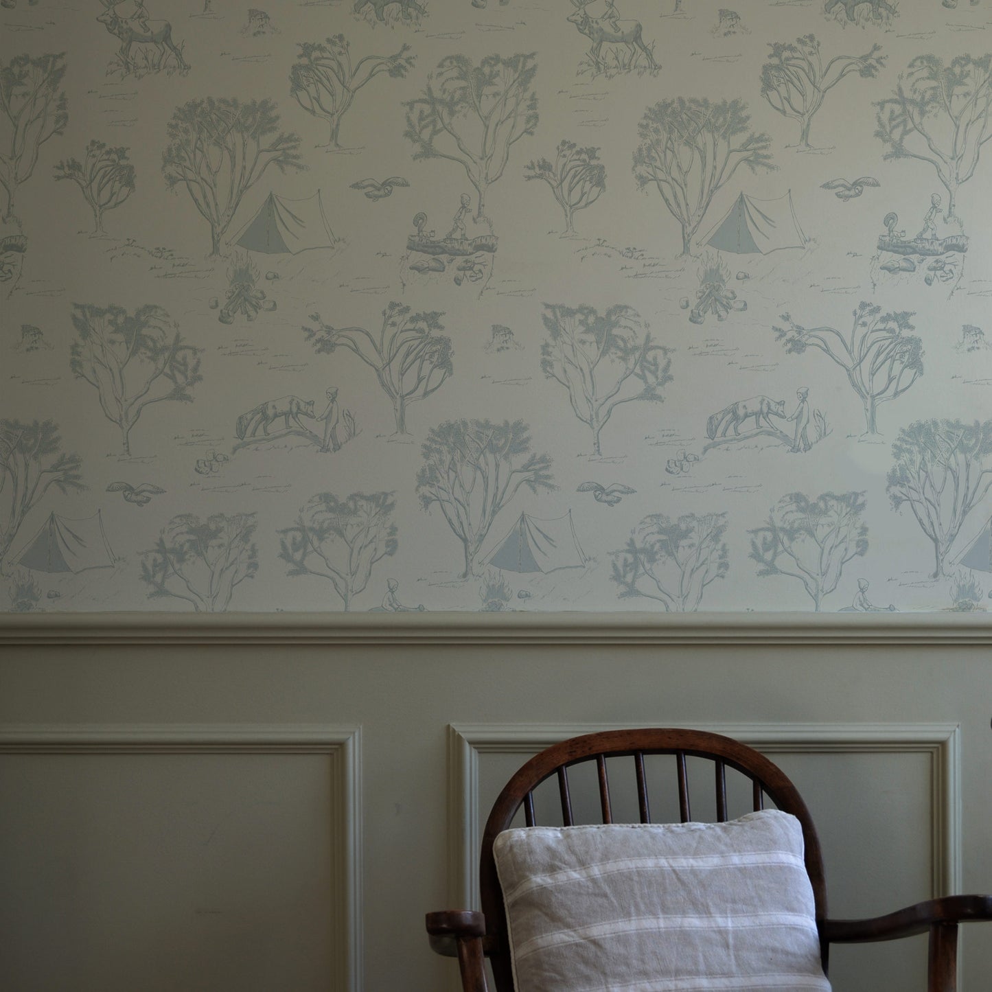 FOREST ADVENTURE WALLPAPER IN BLUE