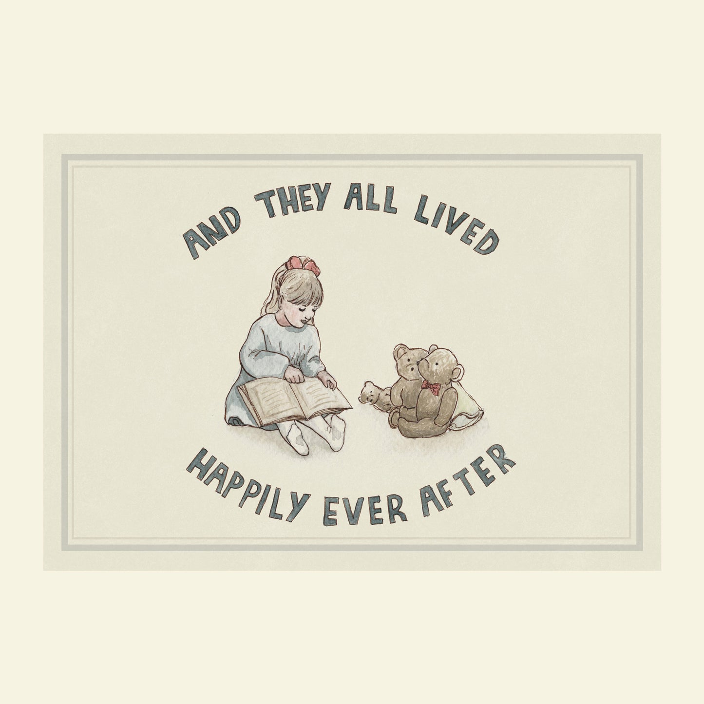 'Happily Ever After' Children's Art Print