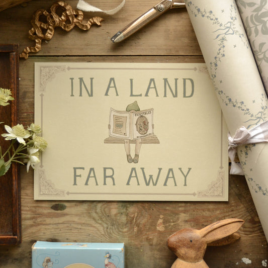 In A Land Far Away Children's Art Print - Fairytale Nursery Wall Decor