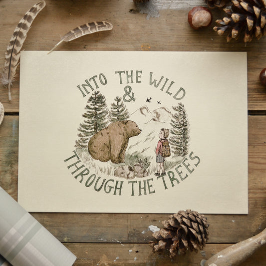 Into The Wild Children's Art Print