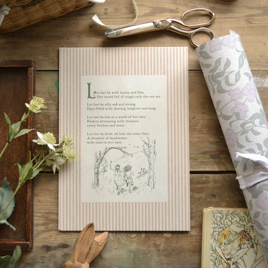 'Let Her Be' Poem Children's Art Print