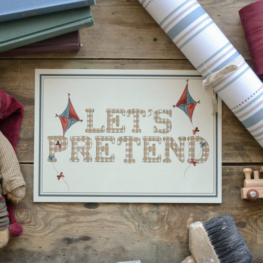 Let's Pretend Children's Art Print
