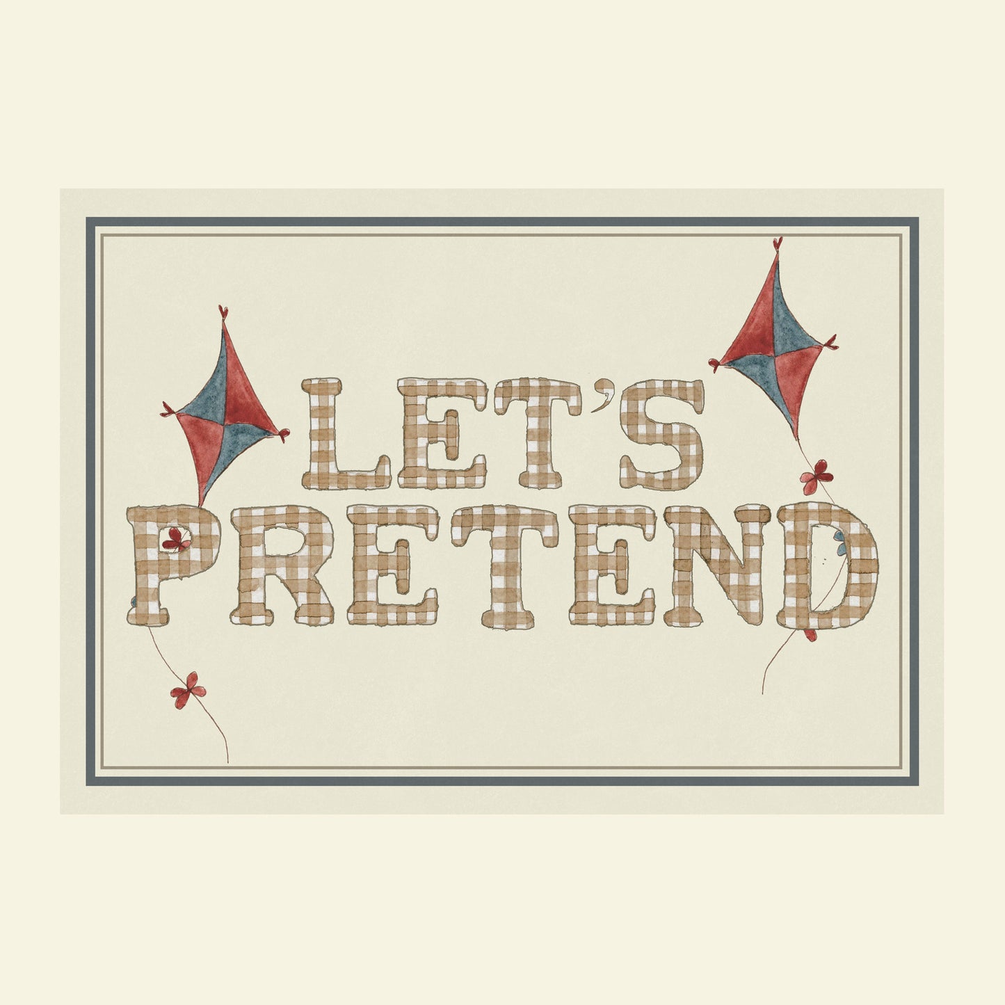 Let's Pretend Children's Art Print