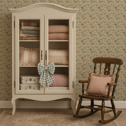 Meadow Bloom Wallpaper in Faded Linen
