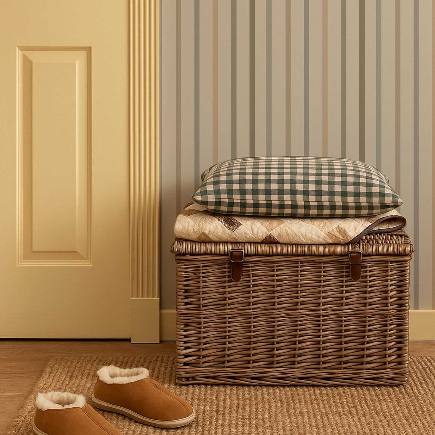 Vintage Multi-stripe Wallpaper