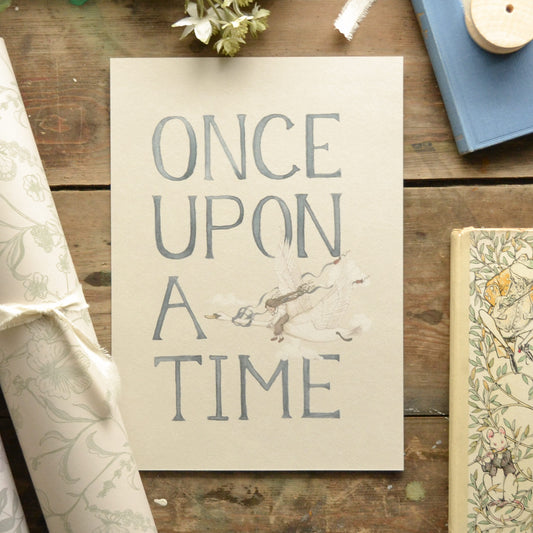 Once Upon a Time- Swan Children's Art Print