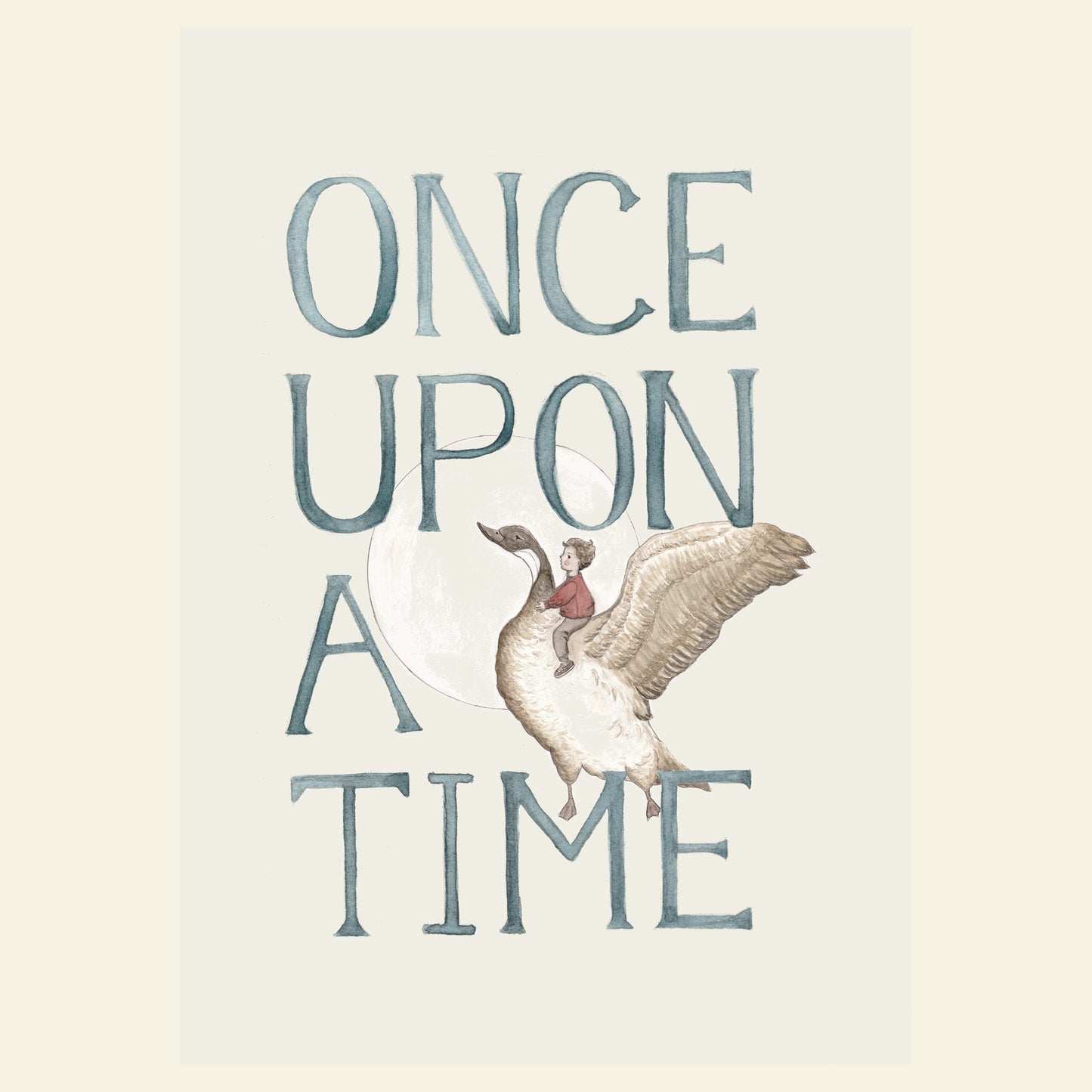 Once Upon a Time Children's Art Print
