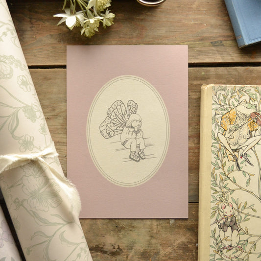 Fairy Girl Children's Art Print - Magical Nursery Wall Decor