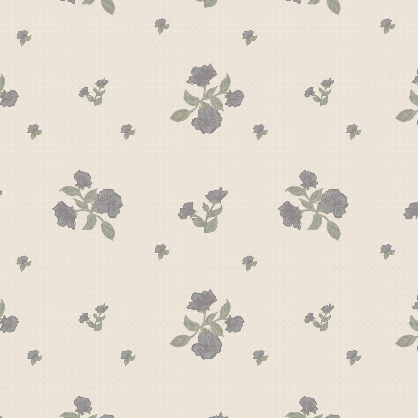 Prairie Wallpaper in Faded Blue